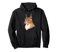 Illustration de tête d’écureuil stylisée - Portrait Animal Sweat à Capuche