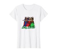 Illustration de Troupe de Danseuse du Ventre T-Shirt Graphique avec Valeur, Femme, Blanc, L