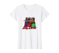 Illustration de Troupe de Danseuse du Ventre T-Shirt Graphique avec Valeur, Femme, Blanc, S
