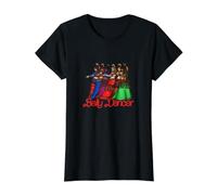 Illustration de Troupe de Danseuse du Ventre T-Shirt Graphique avec Valeur, Femme, Noir, XS