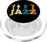 Illustration de Typographie de Jazz Vintage | Graphique sur Le thème de la Musique PopSockets PopGrip pour MagSafe