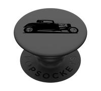 Illustration de Voiture Hotrod rétro années Trente Style Vintage PopSockets PopGrip Adhésif