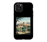 Illustration de Voyage Vintage d'Athènes Grèce Acropole Ancienne Ruines Coque pour iPhone 11 Pro