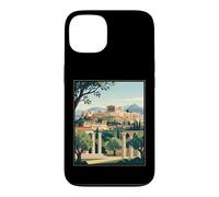 Illustration de Voyage Vintage d'Athènes Grèce Acropole Ancienne Ruines Coque pour iPhone 13