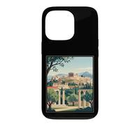 Illustration de Voyage Vintage d'Athènes Grèce Acropole Ancienne Ruines Coque pour iPhone 13 Pro