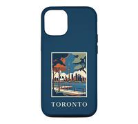 Illustration de Voyage Vintage Toronto Canada Skyline CN Tower Coque pour iPhone 12/12 Pro
