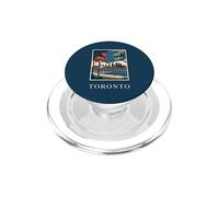 Illustration de Voyage Vintage Toronto Canada Skyline CN Tower PopSockets PopGrip pour MagSafe