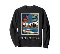 Illustration de Voyage Vintage Toronto Canada Skyline CN Tower Sweatshirt