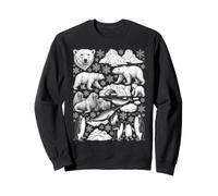 Illustration des Animaux de l'Arctique La Faune Arctique Sweatshirt