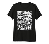 Illustration des Animaux de l'Arctique La Faune Arctique T-Shirt Haut de Gamme