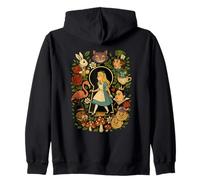Illustration des Personnages d'Alice au Pays des Merveilles Lewis Carroll Sweat à Capuche