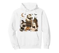 Illustration d'halloween de la bibliothèque des sorcières du Ghost Reading Club Sweat à Capuche