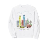 Illustration d'horizon de la Ville de New York Souvenir d'art Urbain pour Enfants Sweatshirt