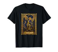 Illustration d'icône de Style Manuscrit Saint Michel l'archange T-Shirt