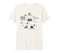 Illustration d'icône de Travail d'équipe - Cadeau de réussite d'équipe T-Shirt Haut de Gamme