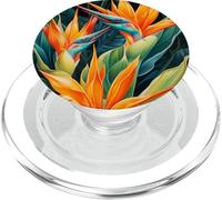 Illustration d'oiseaux de Paradis hawaïens du Paradis Tropical PopSockets PopGrip pour MagSafe