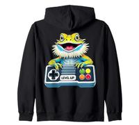 Illustration Dragon Barbu Nerd Gamer Nerd Sweat à Capuche