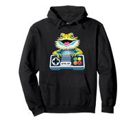 Illustration Dragon Barbu Nerd Gamer Nerd Sweat à Capuche