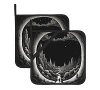 Illustration Dream Core Maniques carrées avec motifs imprimés, parfaits pour la cuisine, la pâtisserie, le camping et plus encore