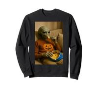 Illustration drôle d'alien sur Le canapé de Pomme de Terre UFO Art Snack Lover Sweatshirt
