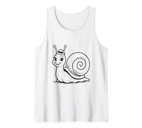 Illustration drôle d'escargot Souriant Débardeur