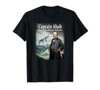 Illustration du capitaine Achab et la baleine blanche T-Shirt