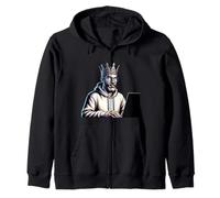 Illustration du Cerveau du Roi du Codage Sweat à Capuche