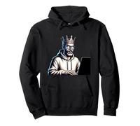 Illustration du Cerveau du Roi du Codage Sweat à Capuche