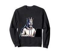 Illustration du Cerveau du Roi du Codage Sweatshirt