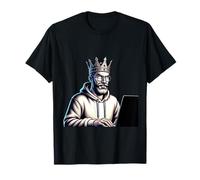 Illustration du Cerveau du Roi du Codage T-Shirt