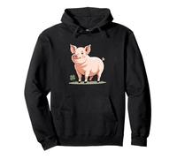 Illustration du Cochon comme Compagnon Symbolique Sweat à Capuche