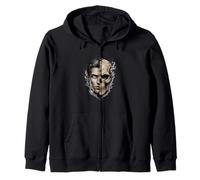 Illustration du Concept de crâne de Mort Double Face Sweat à Capuche
