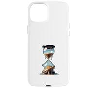 Illustration du Concept du sablier de Fusion du Temps Coque pour iPhone 15 Plus