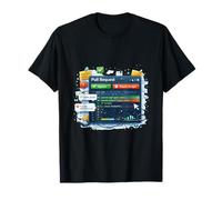 Illustration du Flux de Travail de Codage collaboratif T-Shirt