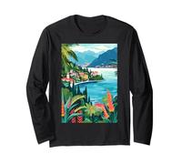 Illustration du lac de Côme Italie Manche Longue