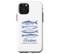 Illustration du marché aux Poissons Vintage aux Sardines de Lisbonne, Portugal Coque pour iPhone 11 Pro