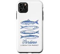 Illustration du marché aux Poissons Vintage aux Sardines de Lisbonne, Portugal Coque pour iPhone 11 Pro Max