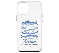 Illustration du marché aux Poissons Vintage aux Sardines de Lisbonne, Portugal Coque pour iPhone 12/12 Pro