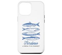 Illustration du marché aux Poissons Vintage aux Sardines de Lisbonne, Portugal Coque pour iPhone 12 Pro Max