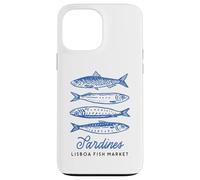 Illustration du marché aux Poissons Vintage aux Sardines de Lisbonne, Portugal Coque pour iPhone 13 Pro Max