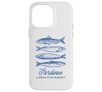 Illustration du marché aux Poissons Vintage aux Sardines de Lisbonne, Portugal Coque pour iPhone 14 Pro Max