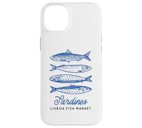 Illustration du marché aux Poissons Vintage aux Sardines de Lisbonne, Portugal Coque pour iPhone 14 Plus