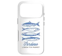 Illustration du marché aux Poissons Vintage aux Sardines de Lisbonne, Portugal Coque pour iPhone 17 Pro