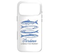 Illustration du marché aux Poissons Vintage aux Sardines de Lisbonne, Portugal Coque pour iPhone 17 Pro Max