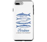 Illustration du marché aux Poissons Vintage aux Sardines de Lisbonne, Portugal Coque pour iPhone 7 Plus/8 Plus