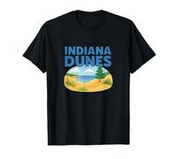 Illustration du Parc National des Dunes de l'Indiana T-Shirt