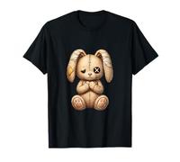 Illustration du Personnage de Lapin Cousu en Peluche T-Shirt