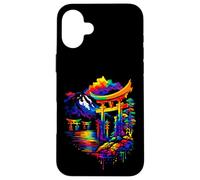 Illustration du sanctuaire Japonais Fuji de Torii Gate Coque pour iPhone 16 Plus