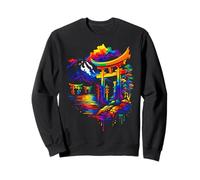 Illustration du sanctuaire Japonais Fuji de Torii Gate Sweatshirt