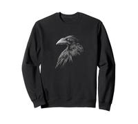 Illustration d'un Corbeau Noir Mystique Sweatshirt
